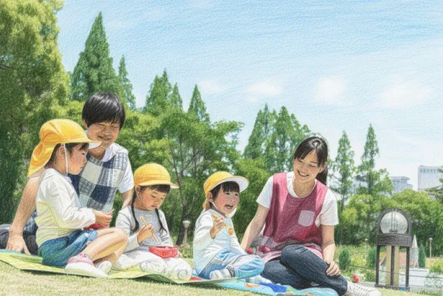 幼稚園児の遠足