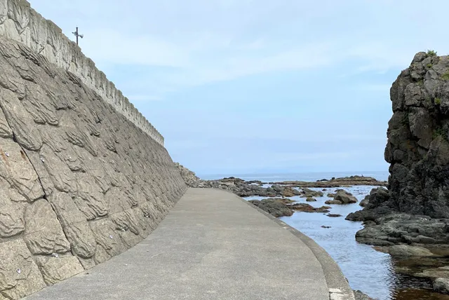 知内の海岸線