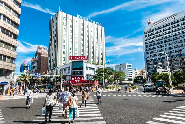 沖縄の国際通り