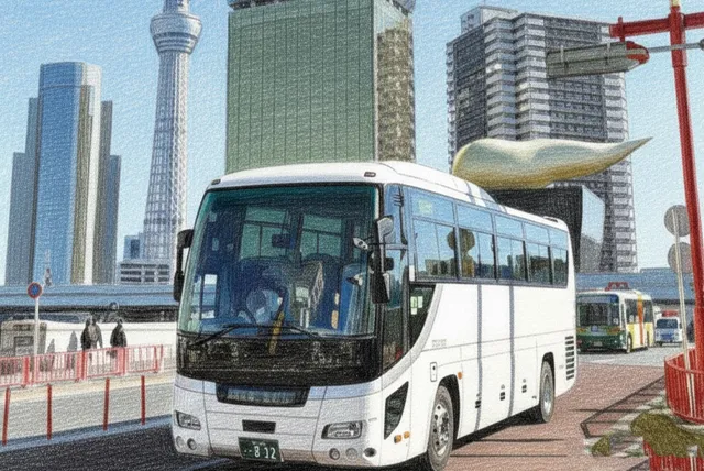 都内を走る貸切バス