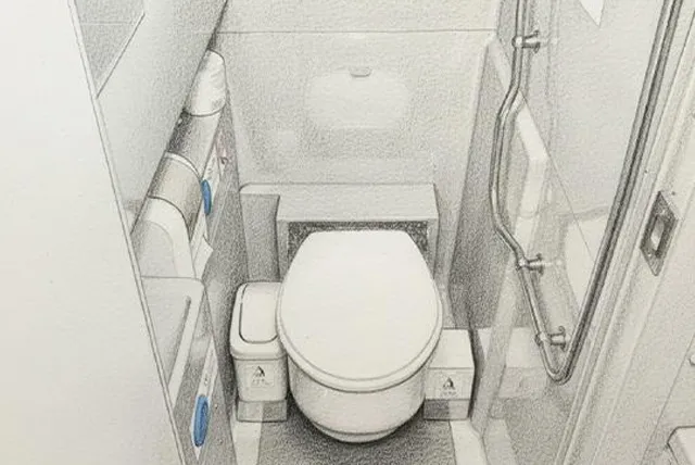 貸切バスのトイレ