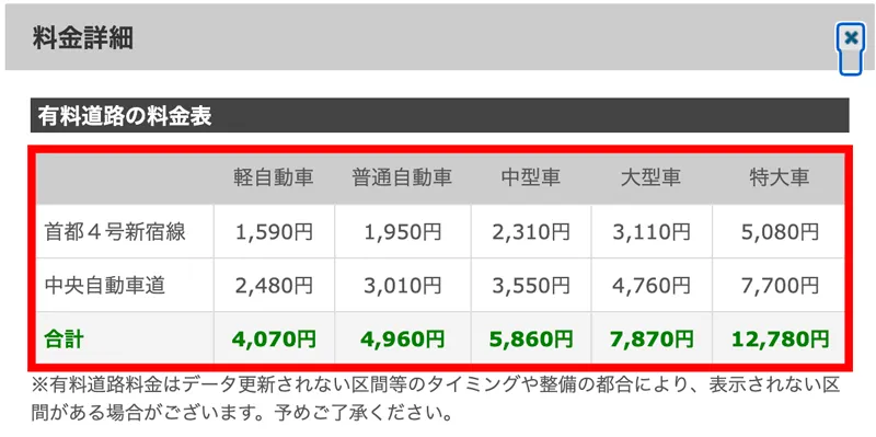 NAVITIME検索イメージ
