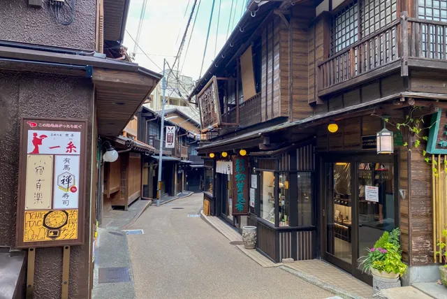 有馬温泉の飲食店街