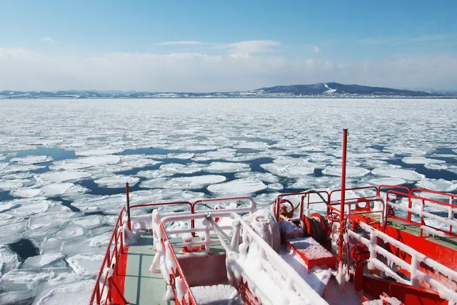 冬の流氷観光