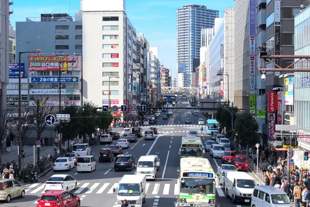 街中の渋滞