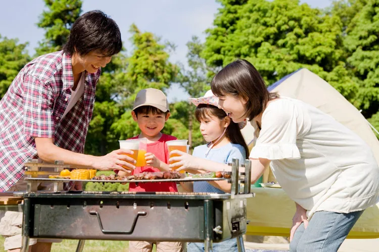 家族でBBQ