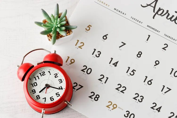 カレンダーと時計