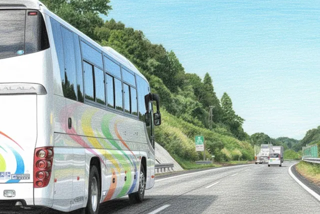 小学生の遠足で使用されるバス